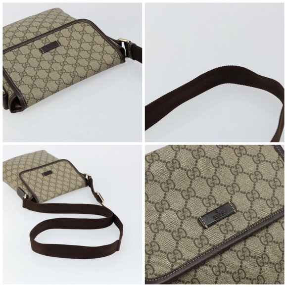 GUCCI GG Supreme Shoulder Bag PVC Leather Beige 223666 Auth ep11388 - Picture 16 of 16